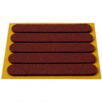 Brinox B70760M Deslizadores fieltro, Marrón, 13 x 91 mm, Set de 5 Piezas