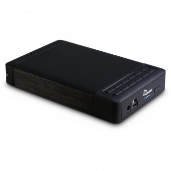 Caja externa USB 3.0 para HDD de 3.5 SATA con cifrado y contraseña, modelo Argus GD-35LK01, color negro