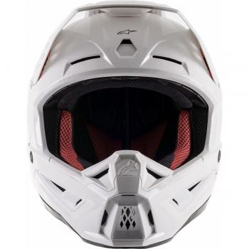 Casco de motocross Alpinestars S-M5 Solid 2024 - Blanco (L)