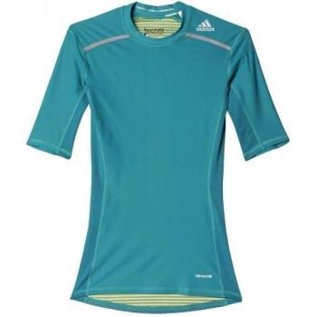 adidas TF Chill SS - Camiseta para hombre, color verde, talla L
