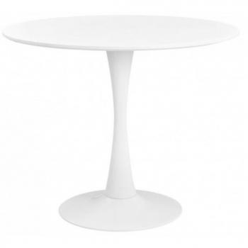 Mesa Redonda Moderna Tulipa 90 cm Blanca