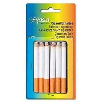 EUROCARNAVALES Pack de 6 Cigarrillos Falsos