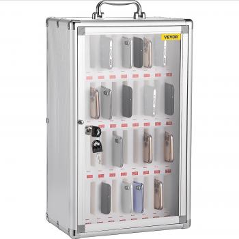 Caja de Casilleros de Almacenamiento para Teléfonos Celulares, 36 Ranuras, Dimensiones: 32x20x51 cm, Capacidad de Carga: 20 kg, Ideal para Aula, Oficina y Gimnas