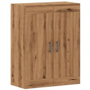 Armario de Pared Madera Ingeniería Roble Artisan 69,5x34x90 cm Marrón