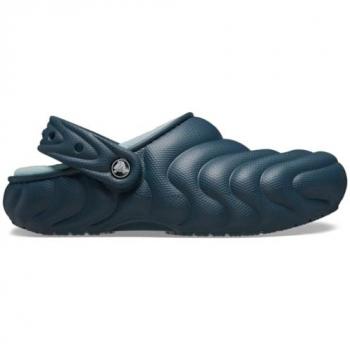 Crocs Classic Lined Overpuff Clog - Men's, Navy Blue, Size 43-44