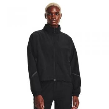Under Armour Women's Unstoppable Woven Full Zip Jacket - Black, Size L