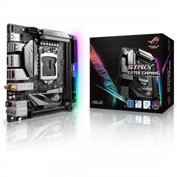Asus Intel Z270 mini-ITX - Placa base gaming con double-decker heatsink, Aura Sync RGB LED, 802.11ac Wi-Fi, DDR4 4266 MHz, Dual M.2, SATA 6Gb/s, y a front-panel USB 3.1 Type-C connector