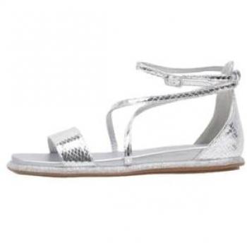 Sandalia Plana Krack Core AGKISTRI Mujer Plateada 39