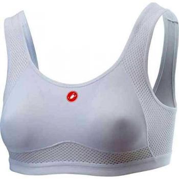 castelli Rosso Corsa Bra Sujetador Deportivo, Mujer, Blanco, XS