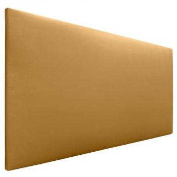 Cabecero Tapizado AQUALINE de Polipiel Liso Dorado 105x50cm para Camas 80/90/105