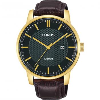 Reloj Lorus Classic RH980NX9 para Hombre - Correa de Cuero Marrón - Resistente al Agua