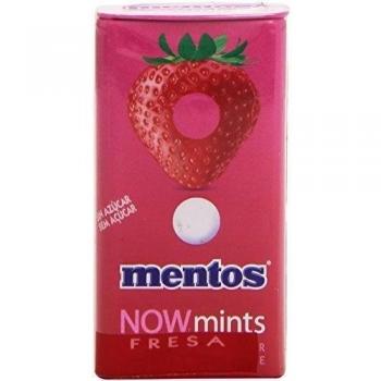 Mentos Nowmints - Caramelos, sabor fresa, 18 g