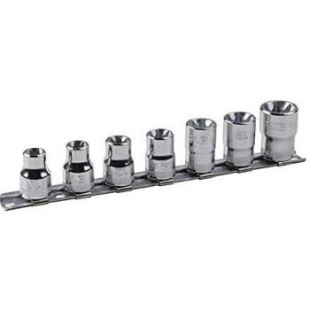 Bahco 7400TORX-ER/S7 JUEGO VASOS RAIL 3/8, E10-E20