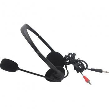 Auriculares Estéreo con Cable de 3,5mm y Micrófono, Diadema con Cancelación de Ruido para Ordenador, Portátil y PC de Escritorio