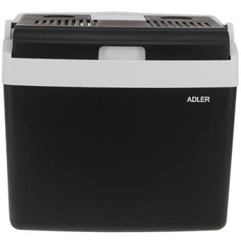 Nevera Portátil Eléctrica Adler AD 8091, 25L, Función Frío/Calor, 12V/230V, Color Negro y Gris