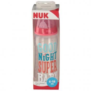 NUK First Choice+ Limited Edition Fruits Biberón de Silicona 6-18 Meses 360 ml