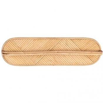 Toallero de Ratán Natural 62,5 x 10,5 x 18,5 cm - Soporte para Toallas