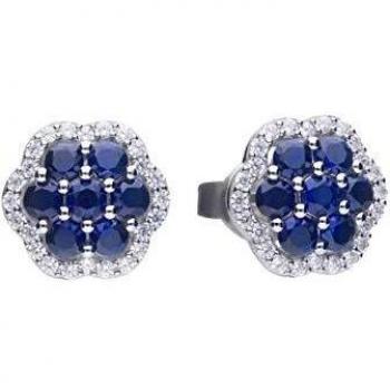 Pendientes Flor Royal DIAMONFIRE 6220721089 mujer circonitas