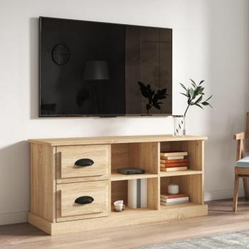 Mueble de TV madera contrachapada roble Sonoma 102x35,5x47,5 cm vidaXL Marrón