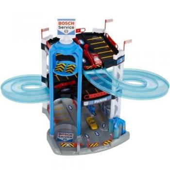 Theo Klein-2811 Bosch Car Service Garaje De 3 Plantas, Juguete, multicolor, 4-6 years