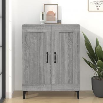 Aparador de madera contrachapada gris Sonoma 69,5x34x90 cm - Mueble de Almacenaje de Salón, Buffet para salón Moderno, Armario Auxiliar, Armario de Almacenamiento