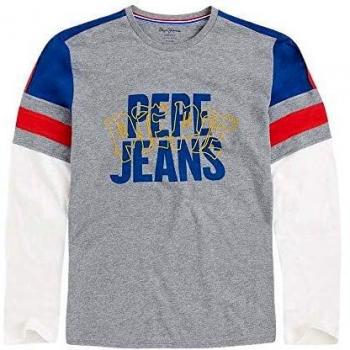 Pepe Jeans Camiseta Base Gris de Hombre. L Gris