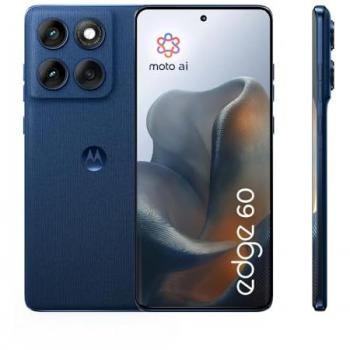 Smartphone Motorola Edge 60 5G, 8GB RAM, 256GB, Pantone Gibraltar Sea, Cámara 50MP, Display pOLED 6.67, Android 15