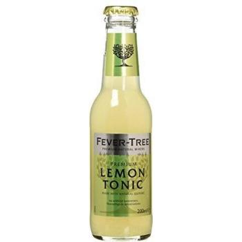 Fever-Tree Bebida y Cócteles Premezclados Lemon Tonica Botela - Paquete de 24 x 200 ml - Total: 4800 ml