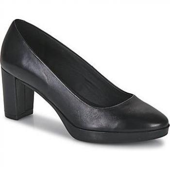 Zapatos de Tacón Bajo Geox D Walk Pleasure 60 Mujer Negro Confortables de Cuero