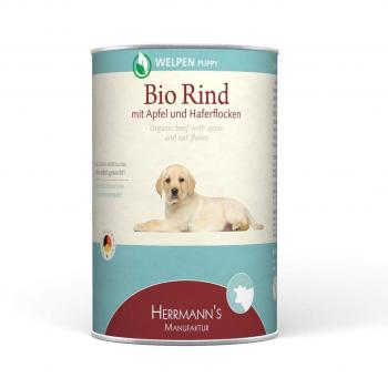 Comida para Perros Cachorros Ternera con Manzana 400 g - herrmann's