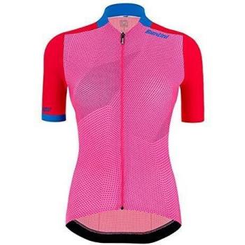 Santini Womens Redux Genio Jersey Camiseta de Trineo, Mujer, Rosa, Medium
