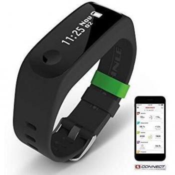 Soehnle Fit Connect 100 Pulsera de Actividad con Bluetooth, Negro, One Size