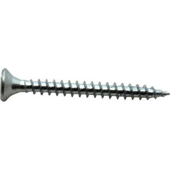 Tirafondos cabeza plana pozi cincado 4 x 35 mm - Caja 12 Uds