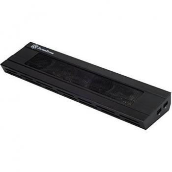 SilverStone SST-NB02B - Refrigerador Noble Breeze de aluminio para Notebook con conector 10/100 Base-T-