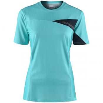 Troy Lee Designs Jersey Mtb De Manga Corta Para Mujer 2018 Skyline Aqua