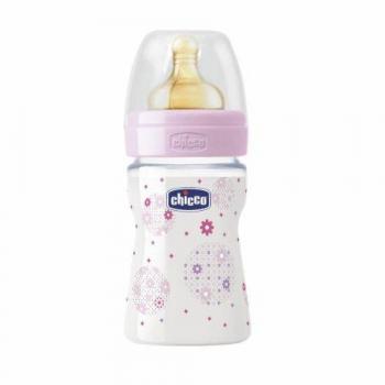 Chicco 707400 - Botellas de bienestar Modelo 150 ml, el flujo normal de goma