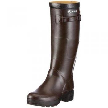 Aigle Benyl Lightweight Expert Rubber Wellington Boots for Unisex Adults - Brown