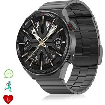 Smartwatch DT3 Mate con pantalla dividida, notificaciones inteligentes y monitor cardíaco