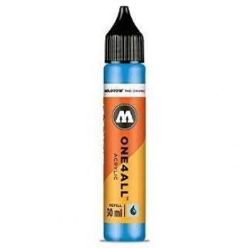 Recarga de Tinta Acrílica Molotow One4All 30 ml - Azul Shock Medio 161