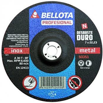 Bellota Profesional - Disco abrasivo, desbaste inox-metal, duro