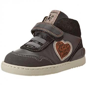 Botas Biomecanics con Velcro y Elásticos para Niñas, Corazón Negro