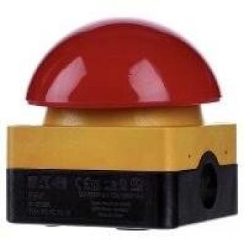 Eaton FAK-R/V/KC01/IY Foot and Palm Switch Red, Emergency Stop Button, 1 NC, Surface Mount, IP67/IP69K
