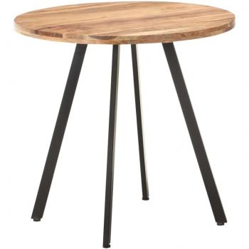 vidaXL Dining Table 80 cm Solid Acacia Wood