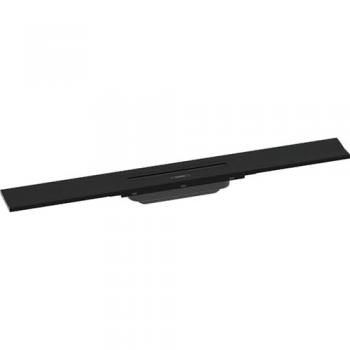 Desagüe de ducha cortable 70 cm Hansgrohe RainDrain Flex para montaje en pared negro mate