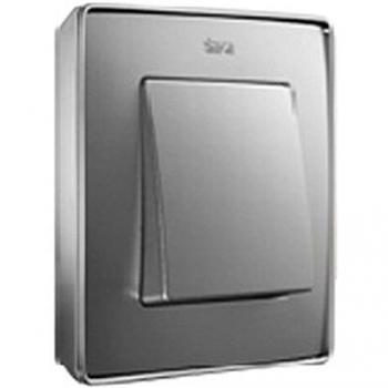 Simon - 8201630-093 marco 3 elem detail alum frio base cromo Ref. 6558413003