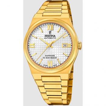 Reloj Festina F20032/1 Swiss Made de acero dorado