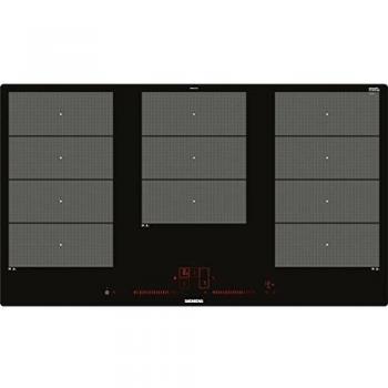 Placa de Inducción Siemens EX901LXC1E, 90 cm, 5 Zonas, Autárquica, Cristal Cerámico Negro, Función Power Boost