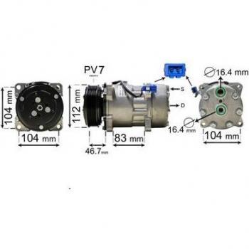 Compresor de aire acondicionado VAN WEZEL 5800K288 para VOLKSWAGEN Transporter