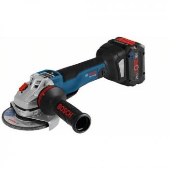 Bosch Professional Amoladora Angular GWS 18V-10 PSC - Amoladora angular a batería (Brushless, Ø 125 mm, velocidad regulable 4500-9000 rpm, Connectivity, interruptor de hombre muerto,