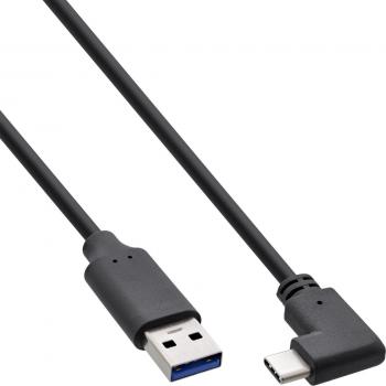 Cable USB 3.2 Gen 2 Tipo C a Tipo A, 0,3 m, Negro